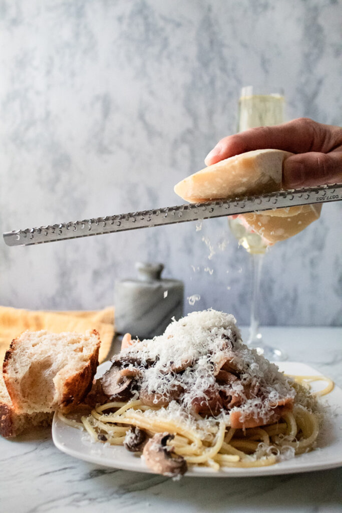 pasta champiñones